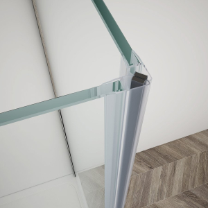 Gelco TRINITY CHROME čtvercový sprchový kout 900x900mm, rohový vstup, matné sklo GT2290-90M-CH