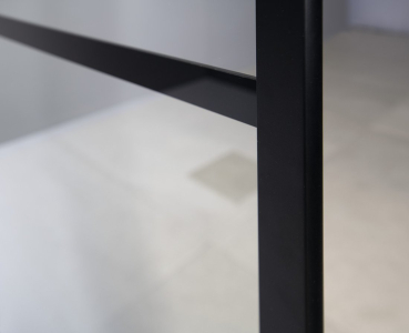Gelco CURE BLACK sprchová zástěna 1400mm, čiré sklo CB140