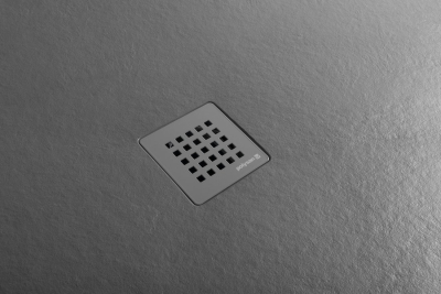 Polysan TRENECA vaničkový sifon, průměr 90mm, DN40, krytka šedá mat 84999.31
