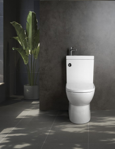 Aqualine JALTA HYGIE WC kombi s umývátkem, Rimless, spodní/zadní odpad, bílá PB103H