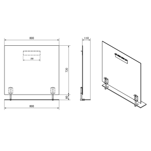 Sapho WEGA zrcadlo s policí 80x80cm 60092-8