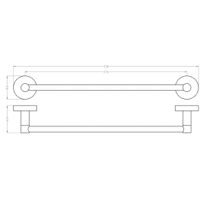 Sapho Magnetický držák ručníků 43cm XJ438