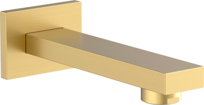 Sapho Nástěnná výtoková hubice, hranatá, 160mm, zlato mat BO419