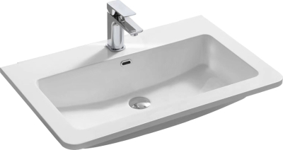 Mereo Siena, koupelnová skříňka s umyvadlem z litého mramoru 81 cm, antracit mat CN431M