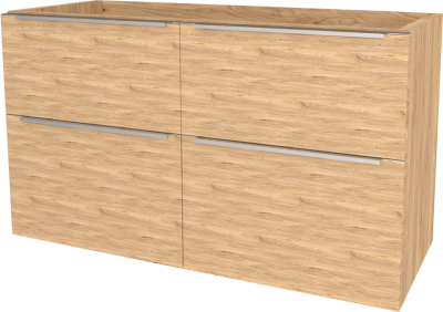 Mereo Mailo, koupelnová skříňka 121 cm, chrom madlo, Multidecor, Jasan horský CN593SJASH