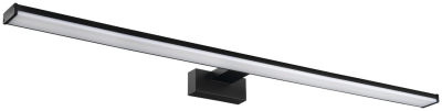 Sapho CHICAGO MAX LED svítidlo, 780x120mm, 15W, 230V, IP44, plast, černá mat AU473