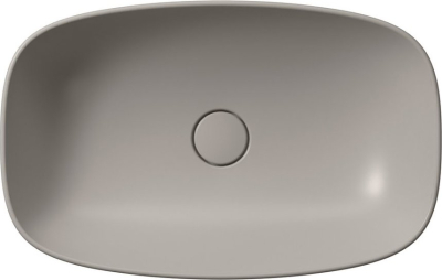 GSI NUBES keramické umyvadlo na desku 60x38cm, tortora mat 978305