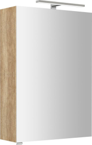 Sapho RIWA galerka s LED osvětlením, 50x70x17cm, dub alabama RIW050-0022