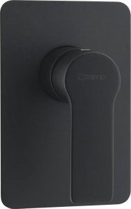 Sapho PAX podomítková sprchová baterie, 1 výstup, černá mat XA41/15