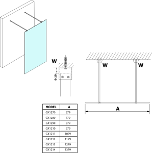 Gelco VARIO čiré sklo 700x2000mm GX1270