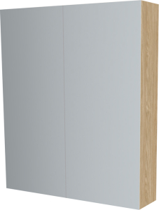Mereo Koupelnová skříňka zrcadlová 80 cm, galerka, 2 x dvířka, Multidecor, Dub olejovaný CN798G82DUO1