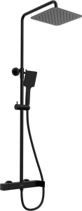 Sapho CUBEMIX sprchový sloup s pákovou baterií, černá mat CM139B