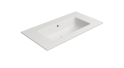 GSI PURA keramické umyvadlo Slim 82x46cm, bez otvoru, bílá mat 8885009