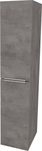 Mereo Mailo, koupelnová skříňka vysoká 170 cm, chrom madlo, Multidecor, Beton tmavě šedý CN594LPBET2