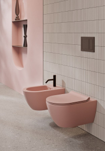 GSI PURA bidet závěsný, 36x55cm, blush mat 8865124