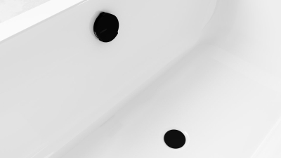 Polysan Vanová souprava s napouštěním, bovden, délka 600mm, zátka 72mm, černá mat 71851.21