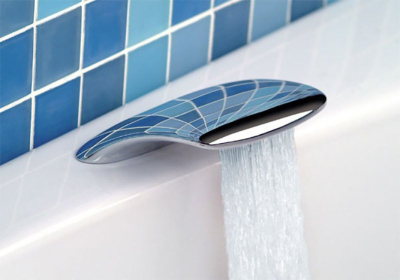 Sapho Výtoková hubice na okraj vany, šířka 160mm, chrom BD30051