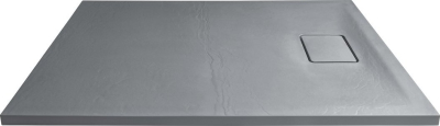 Sapho ACORA vanička z litého mramoru, obdélník 100x80x2, 9cm, šedá, dekor kámen AC023