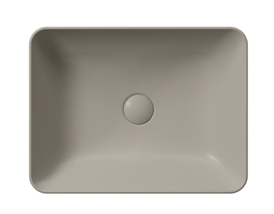 GSI SAND/NUBES keramické umyvadlo na desku 50x38cm, tortora mat 903705