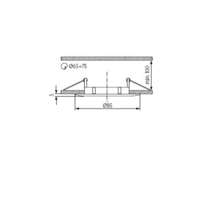 KANLUX LUTO podhledové svítidlo, 10W, 12V, bronz 02584