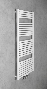 Aqualine TONDI otopné těleso rovné 600x1330 mm, středové připojení, bílá DT480T