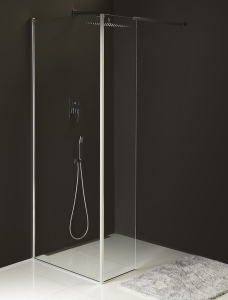 Polysan MODULAR SHOWER pevný panel k instalaci na stěnu modulu MS2, 400 mm, levý MS2B-40L