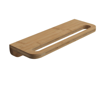 Gedy HIMALAYA polička s držákem ručníků 400x145mm, bambus HY19