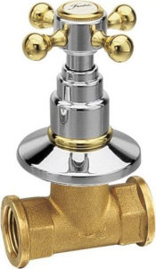 Sapho ANTEA podomítkový ventil, studená, chrom/zlato 3052C