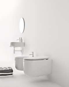 Kerasan NOLITA WC sedátko, SLIM, Soft Close, bílá 539101