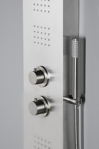 Sapho PRESTIGE termostatický sprchový panel 200x1400mm, nerez mat WN337