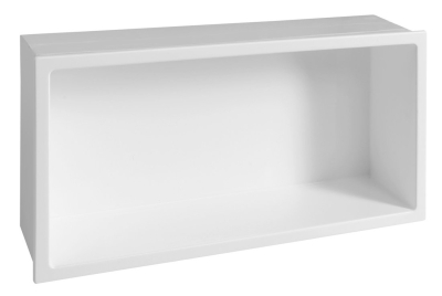 Polysan INSERTA zapuštěná police do obkladu, 810x270mm, litý mramor, bílá 1301-82