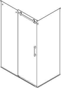 Gelco DRAGON boční stěna 900mm, čiré sklo GD7290