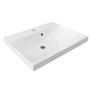 Mereo Aira, koupelnová skříňka s umyvadlem z litého mramoru 61 cm, šedá CN730M