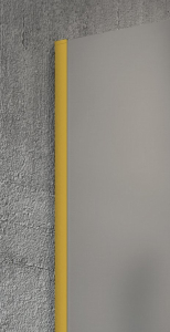Gelco VARIO GOLD MATT jednodílná sprchová zástěna k instalaci ke stěně, kouřové sklo, 1300 mm GX1313-01