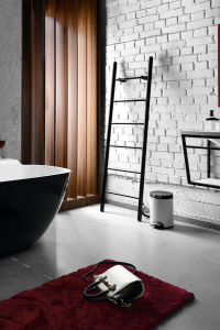 Sapho KARBO elektrický sušák ručníků, kulatý, 500x1600mm, 120 W, černá mat KB905