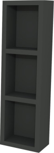 Mereo Aira, koupelnová skříňka 20 cm, horní, policová, Multidecor, Šedý antracit CN796SSEAN