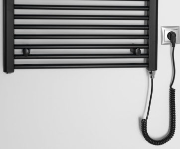 Aqualine DIRECT-E elektrické otopné těleso rovné 600x960 mm, 400 W, černá ILE96TB