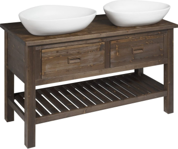 Sapho BRAND umyvadlová skříňka 130x73x50cm, mořený smrk BA131S