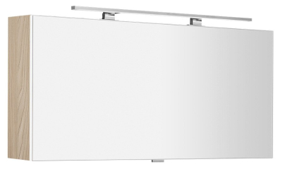 Sapho CLOE galerka s LED osvětlením 120x50x18cm, jilm bardini CE120-0013