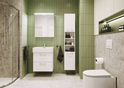Mereo Aira koupelnová galerka 60 cm, zrcadlová skříňka, dub Halifax CN715GH