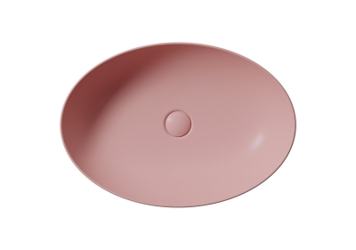 GSI PURA keramické umyvadlo na desku, 60x42cm, blush mat 884224