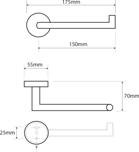 Sapho X-STEEL držák toaletního papíru, nerez mat XS700