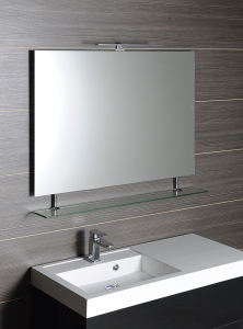 Sapho WEGA zrcadlo s policí 90x80cm 60092-9