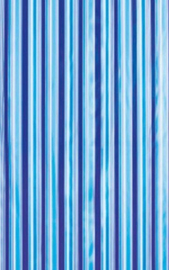 Aqualine Sprchový závěs 180x180cm, vinyl, modrá, pruhy ZV011