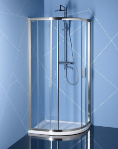 Polysan EASY čtvrtkruhová sprchová zástěna 1100x800mm, L/R, čiré sklo EL2415
