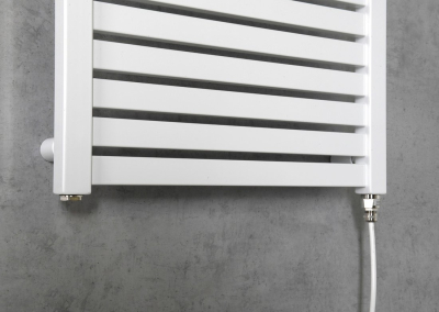 Aqualine TONDI-E elektrické otopné těleso rovné 450x970 mm, 300 W, bílá DE450T