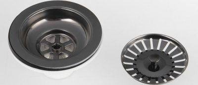 Bruckner Dřezová výpust 6/4", nerez/gun metal 155.121.6