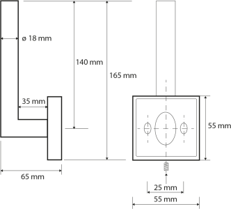Sapho X-SQUARE držák toaletního papíru rezervní, chrom XQ704