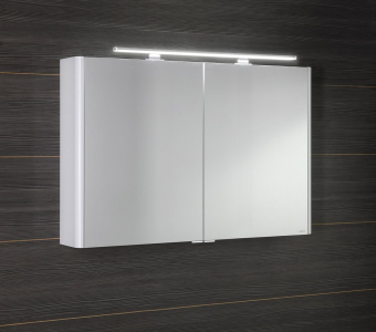 Sapho LUCIE galerka s LED osvětlením, 106x70x17cm, bílá LU105-0030