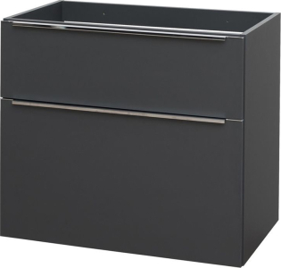 Mereo Mailo, koupelnová skříňka 81cm, antracit, chrom madlo CN531S